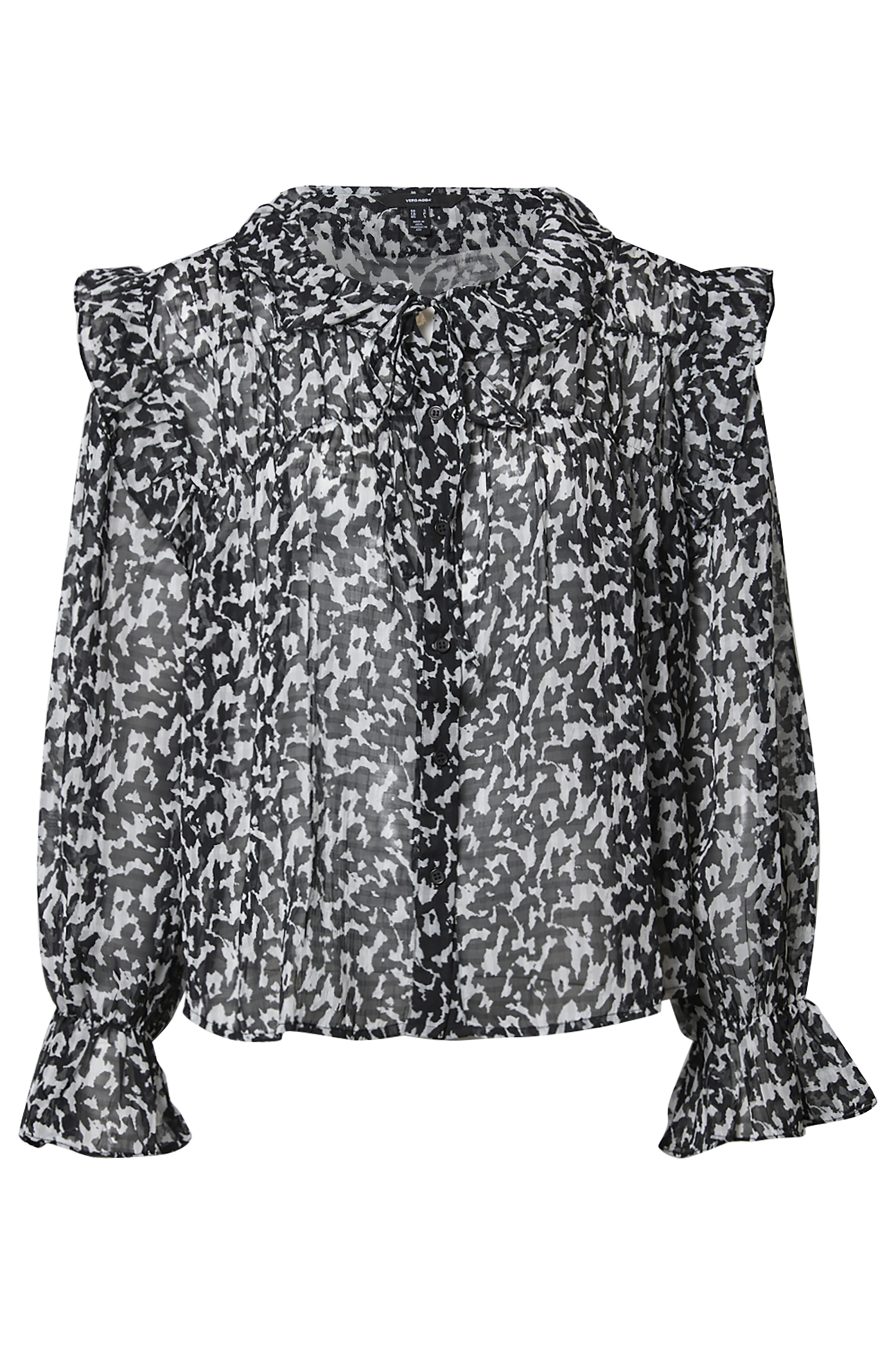 Printed Collared Blouse