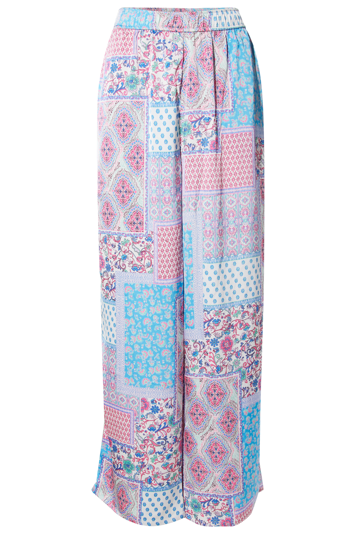 High Rise Multi Print Pants