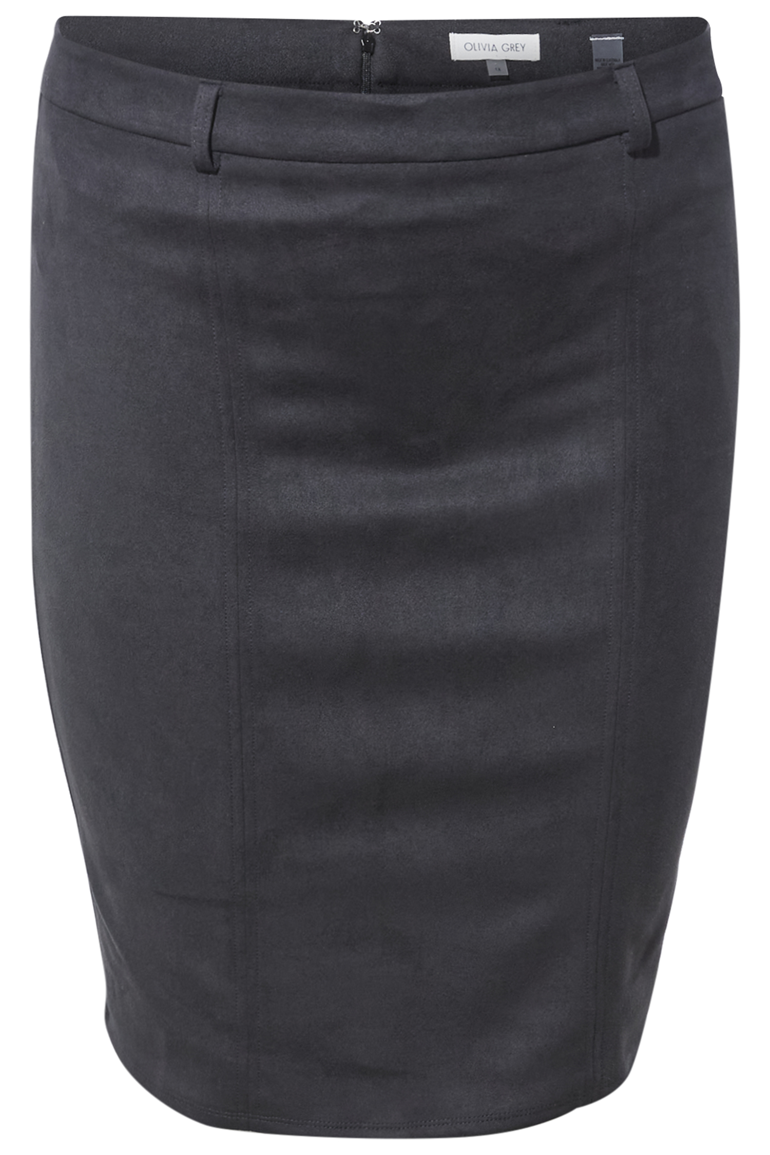 Suede Pencil Skirt