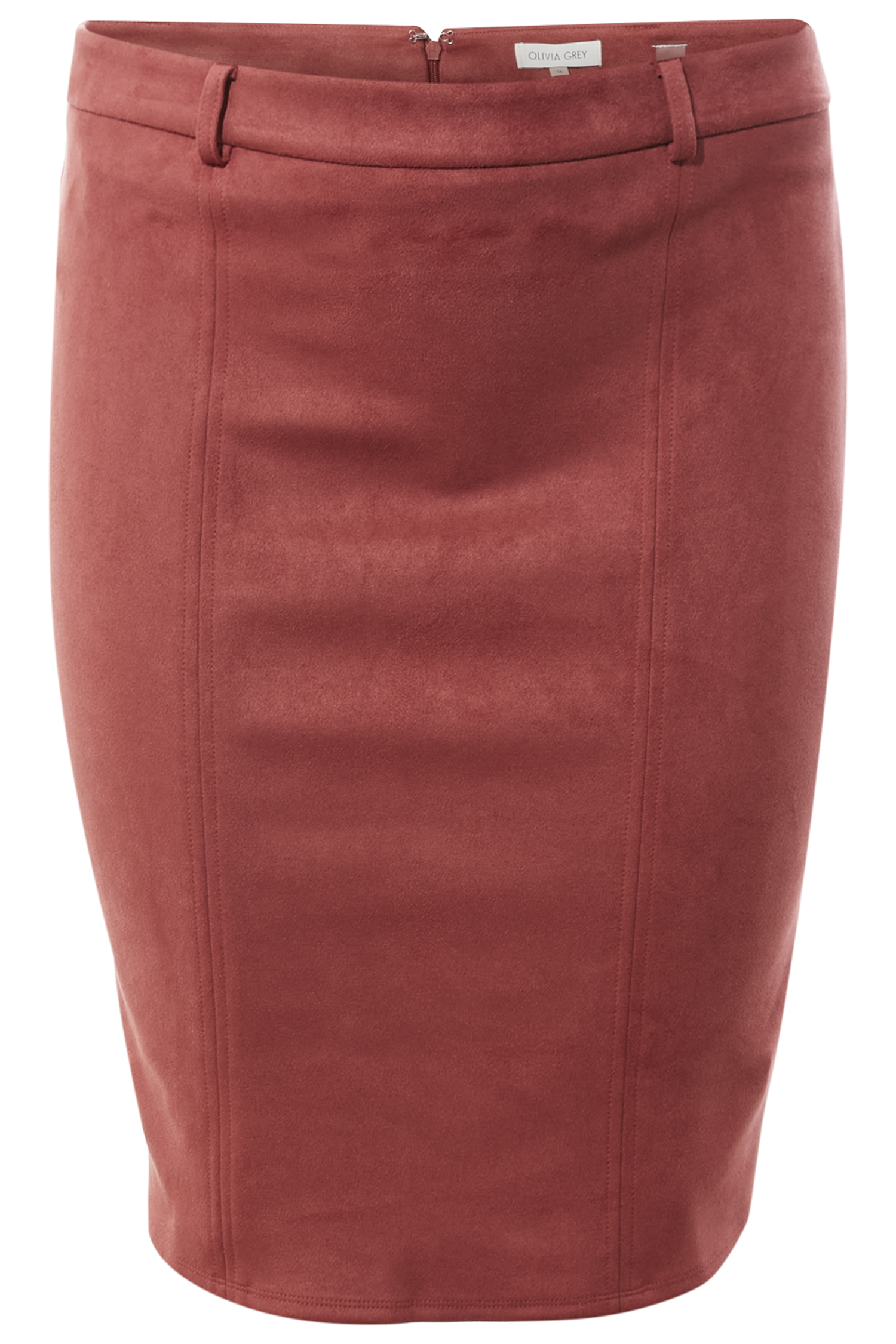 Suede Pencil Skirt