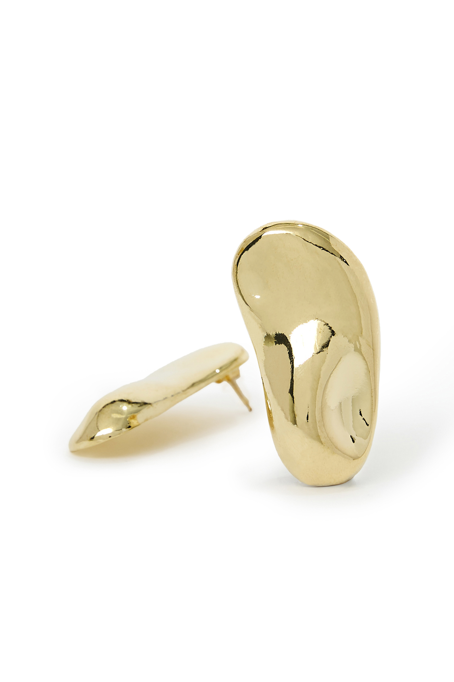 Hammered Oval Shape Earrings