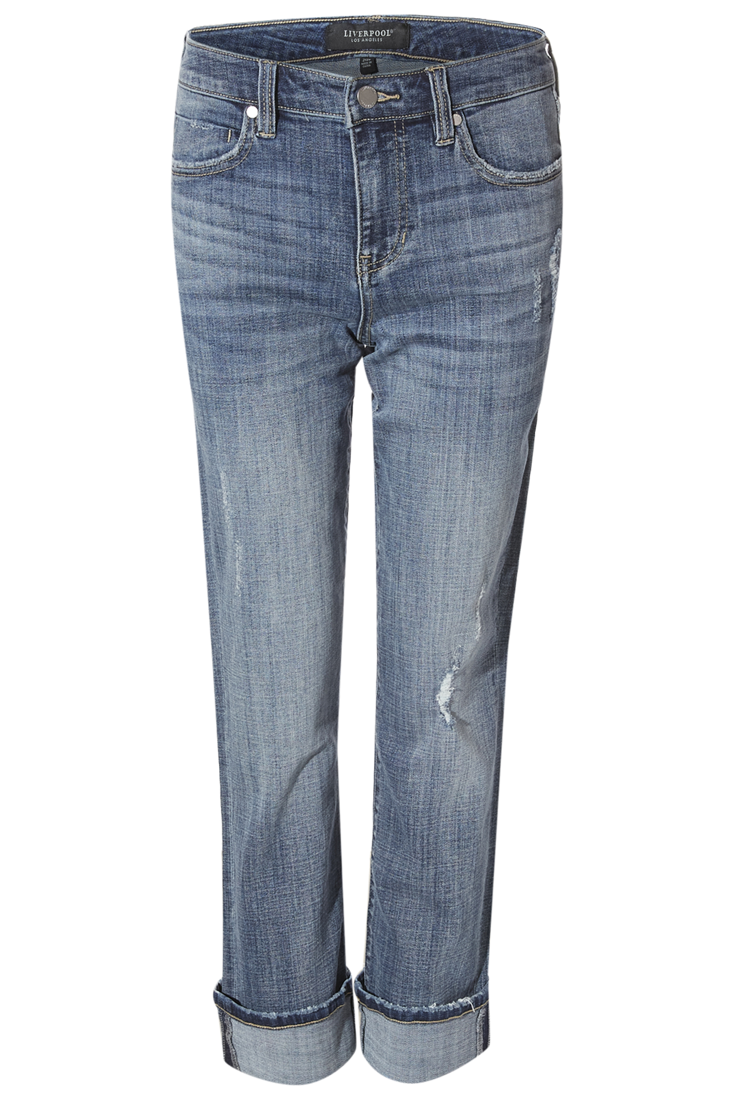 Liverpool Mid Rise Girlfriend Denim