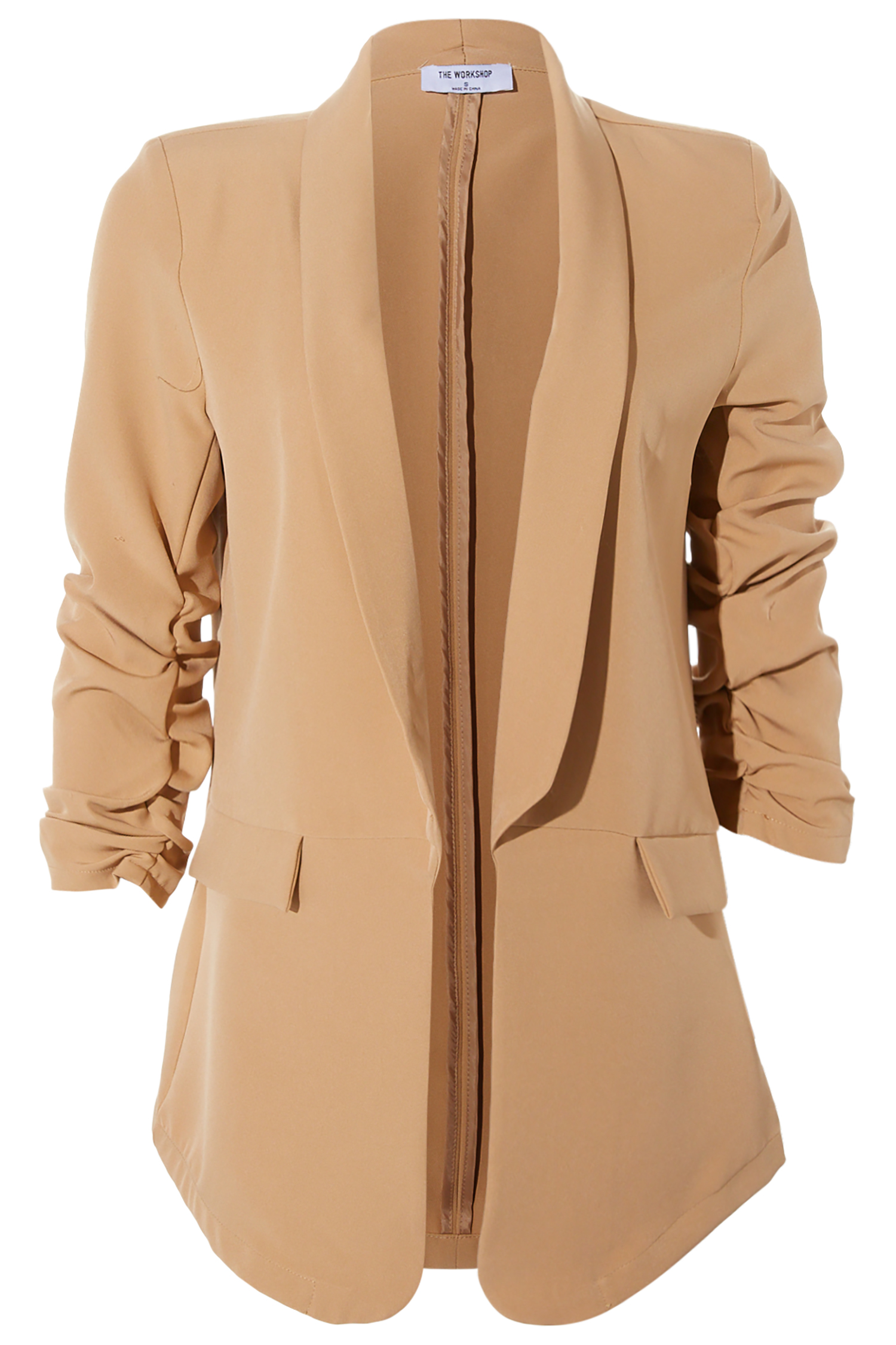 Ruched Half Sleeve Blazer