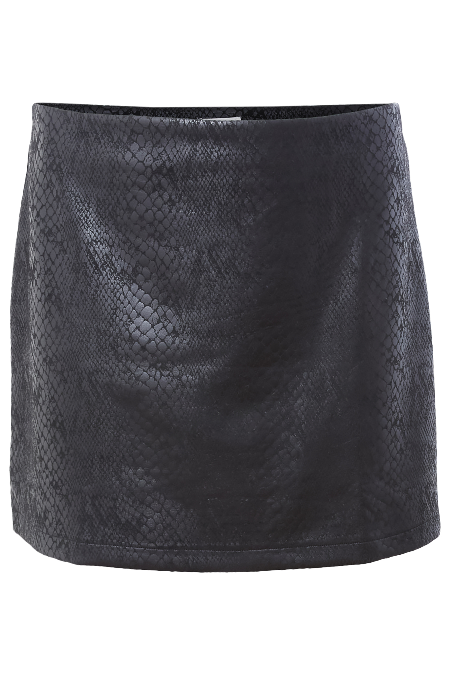 Snake Embossed Mini Skirt
