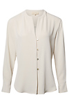 Button Front V-Neck