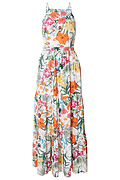 Tropical Tiered Dress