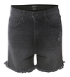 Just Black Frayed Hem Short