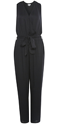 Tie Front Sleeveless Jumpsuit