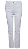 High Rise Slim Straight Crop