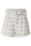 Plaid Belted Shorts