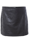 Snake Embossed Mini Skirt