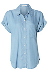 Short Sleeve Denim Button Up