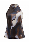 Satin Sleeveless Blouse