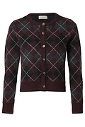 Argyle Print Cardigan